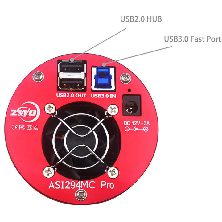 CAMARA CMOS ZWO COLOR ASI294MC PRO REFRIGERADA