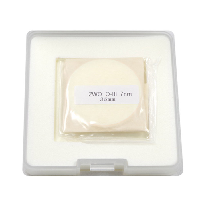 SET DE 3 FILTROS DE 7NM ZWO (HA, SII, OIII) 36 MM SIN CELDA