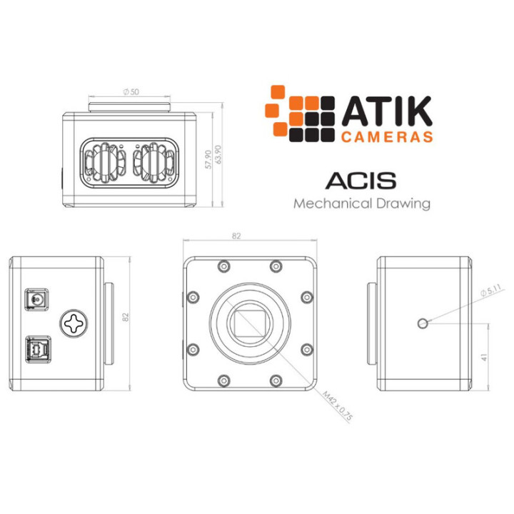 CAMARA CMOS ATIK ACIS 2.4 (IMX 249 COLOR)
