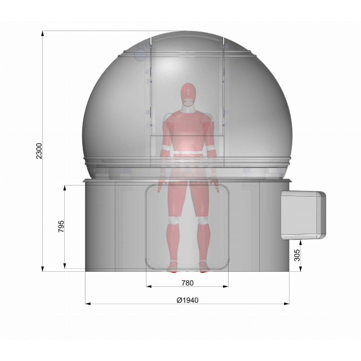 Cúpula astronómica ScopeDome 2 m