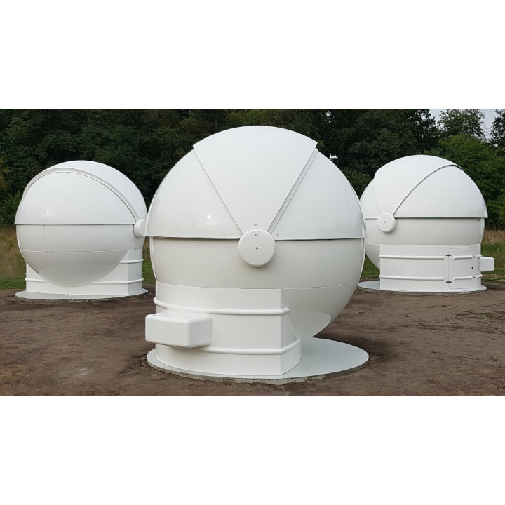 Cúpula astronómica ScopeDome 3 m tipo clamshell