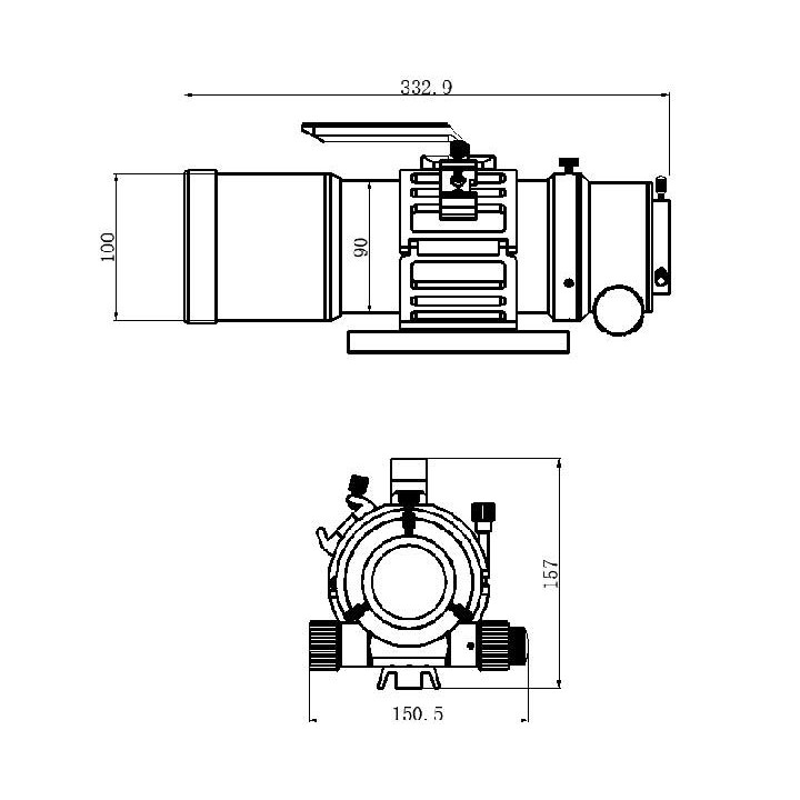 TUBO ÓPTICO TS REFRACTOR 76EDPH 6 ELMENTOS FLATFIELD