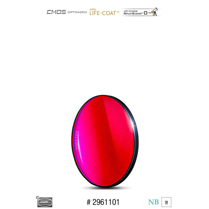 FILTRO H-ALPHA 6.5 NM DE 31MM OPTIMIZADO PARA CMOS BAADER PLANETARIUM
