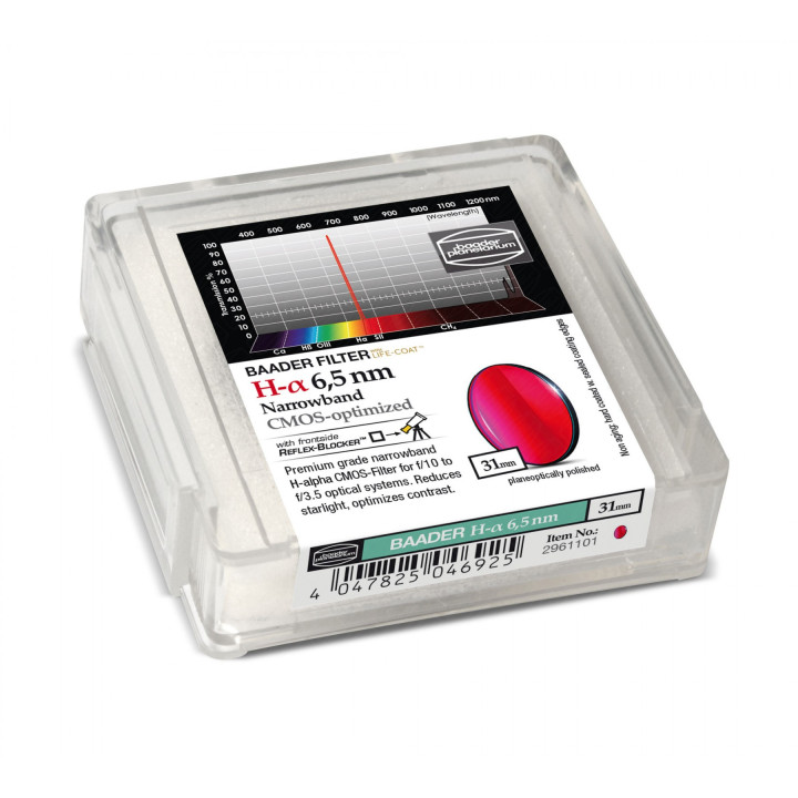 FILTRO H-ALPHA 6.5 NM DE 31MM OPTIMIZADO PARA CMOS BAADER PLANETARIUM