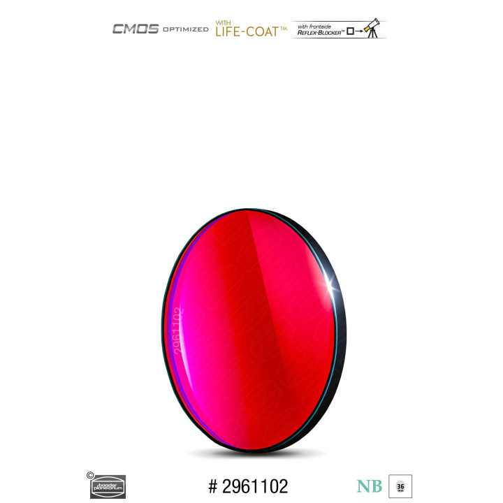 FILTRO H-ALPHA 6.5 NM DE 36MM OPTIMIZADO PARA CMOS BAADER PLANETARIUM
