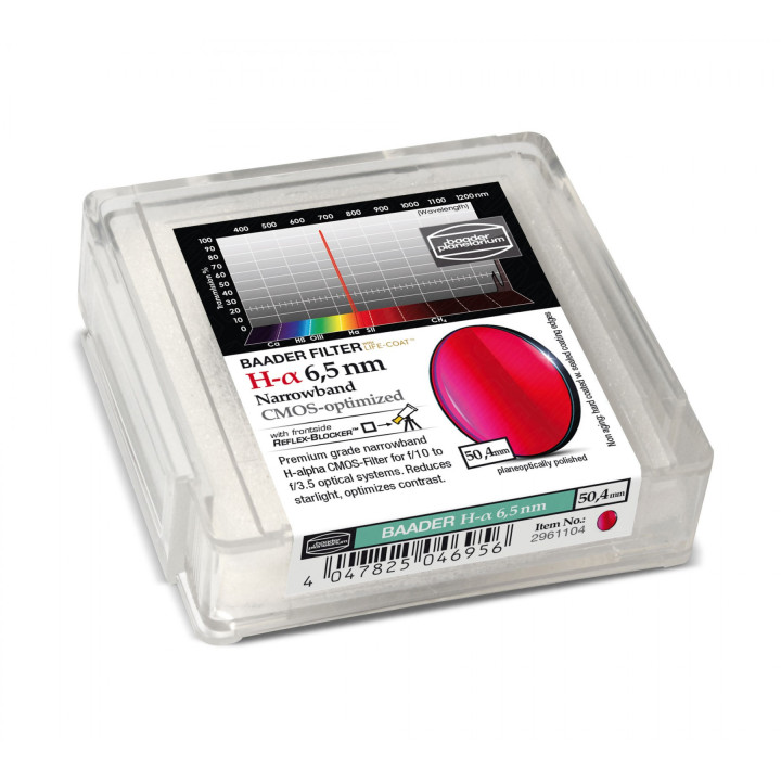 FILTRO H-ALPHA 6.5 NM DE 50.4MM OPTIMIZADO PARA CMOS BAADER PLANETARIUM