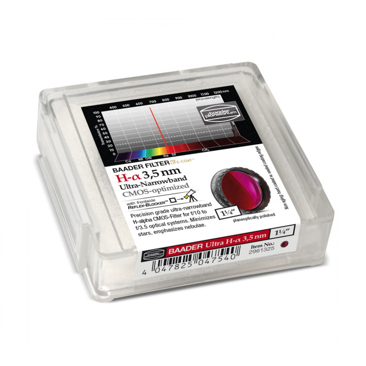 FILTRO H-ALPHA 3.5 NM DE 1.25" ULTRA-NARROWBAND CMOS OPTIMAZADO BAADER PLANETARIUM