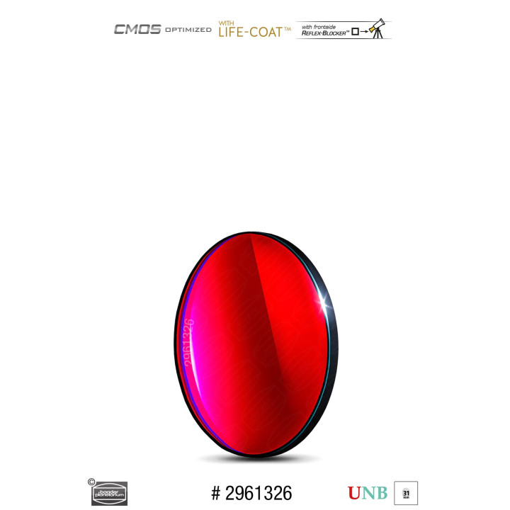 FILTRO H-ALPHA 3.5 NM DE 31MM ULTRA-NARROWBAND CMOS OPTIMIZADO BAADER PLANETARIUM