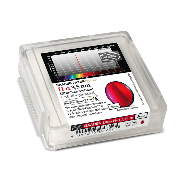 FILTRO H-ALPHA 3.5 NM DE 36MM ULTRA-NARROWBAND CMOS OPTIMIZADO BAADER PLANETARIUM