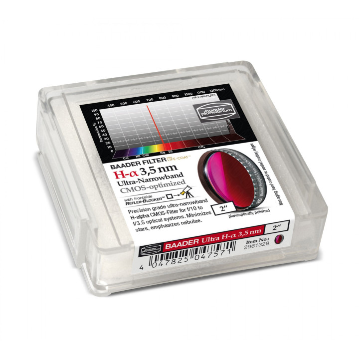 FILTRO H-ALPHA 3.5 NM DE 2" ULTRA-NARROWBAND CMOS OPTIMIZADO BAADER PLANETARIUM