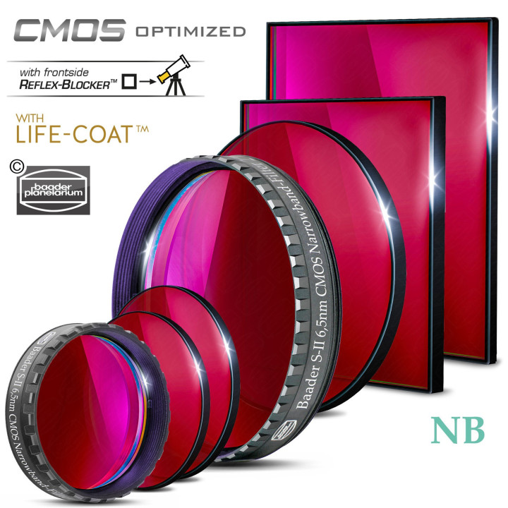 FILTRO SII 6.5 NM DE 1.25" OPTIMIZADO PARA CMOS BAADER PLANETARIUM