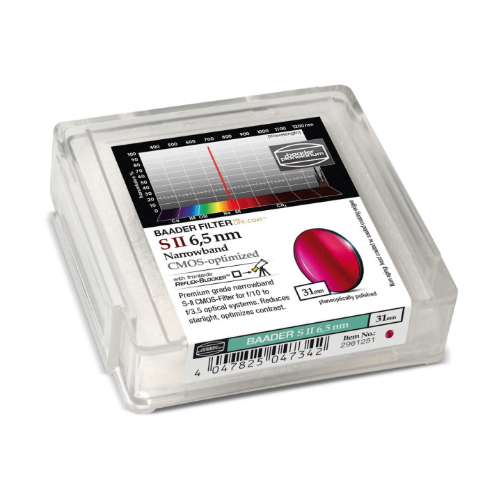 FILTRO SII 6.5 NM DE 31MM OPTIMIZADO PARA CMOS BAADER PLANETARIUM
