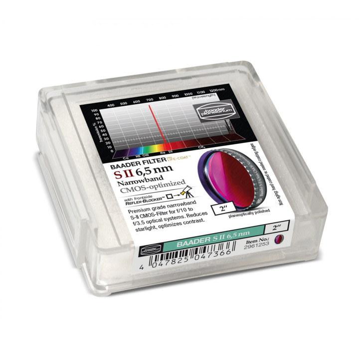 FILTRO SII 6.5 NM DE 2" OPTIMIZADO PARA CMOS BAADER PLANETARIUM