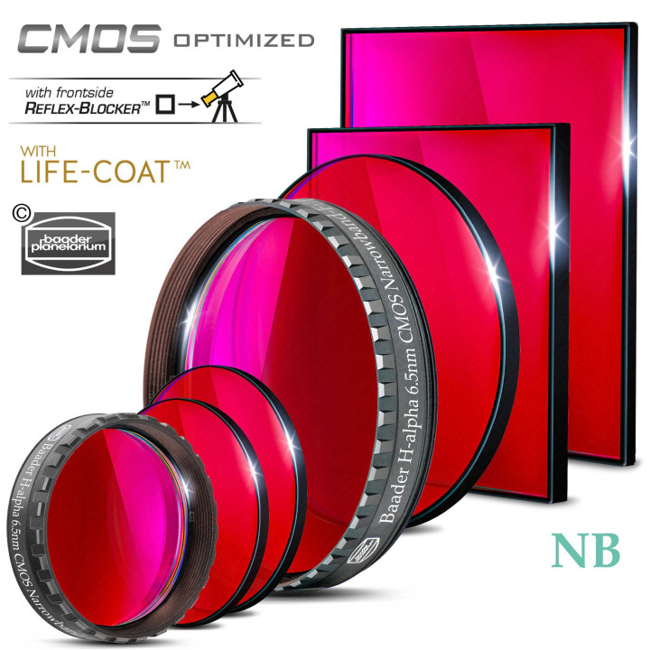FILTRO H-ALPHA 6.5 NM DE 36MM OPTIMIZADO PARA CMOS BAADER PLANETARIUM