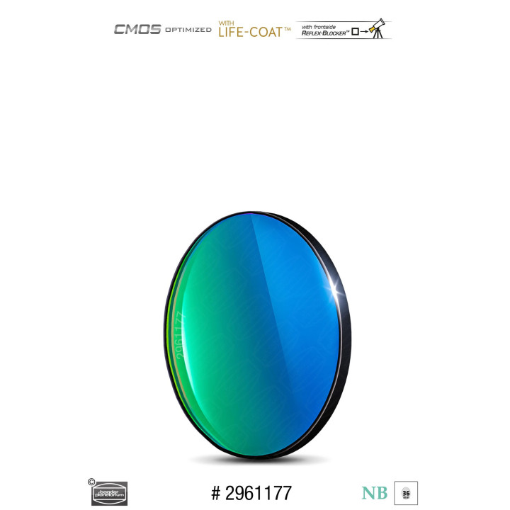 FILTRO OIII 6.5 NM DE 36MM OPTIMIZADO PARA CMOS BAADER PLANETARIUM