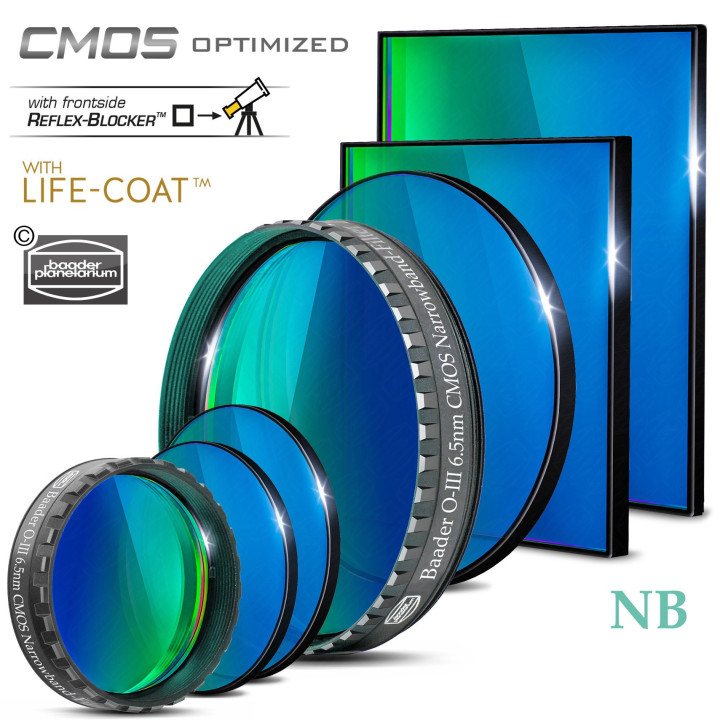 FILTRO OIII 6.5 NM DE 36MM OPTIMIZADO PARA CMOS BAADER PLANETARIUM