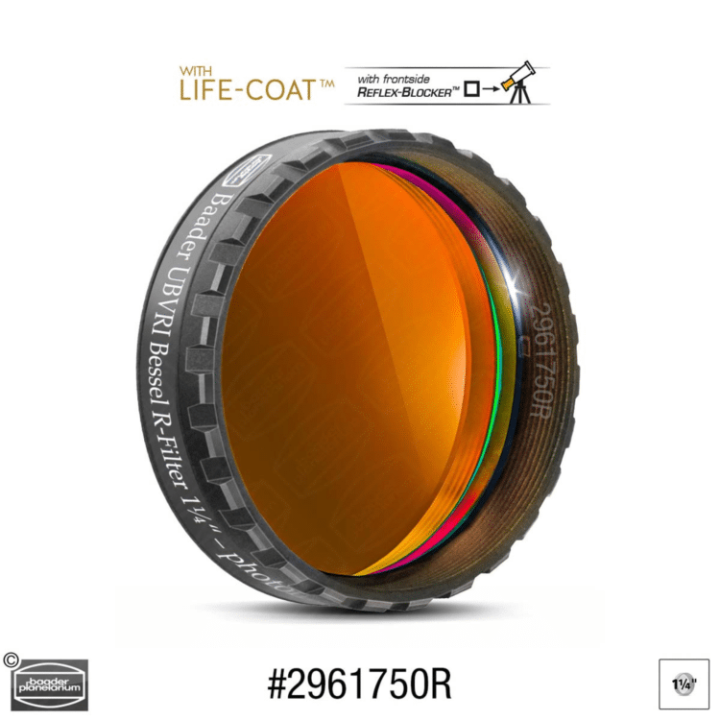 FILTRO FOTOMÉTRICO 1.25" BESSEL-R CMOS OPTIMIZADO BAADER PLANETARIUM