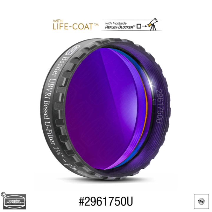 FILTRO FOTOMÉTRICO 1.25" BESSEL-U CMOS OPTIMIZADO BAADER PLANETARIUM