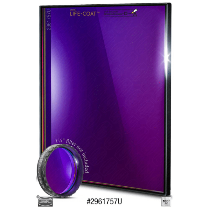 FILTRO FOTOMÉTRICO 100X100MM2 BESSEL-U CMOS OPTIMIZADO BAADER PLANETARIUM