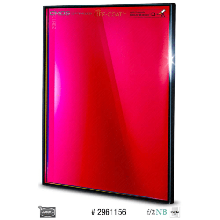 FILTRO H-ALPHA 6.5 NM DE 65X65MM2 F2 HIGH-SPEED OPTIMIZADO PARA CMOS BAADER PLANETARIUM