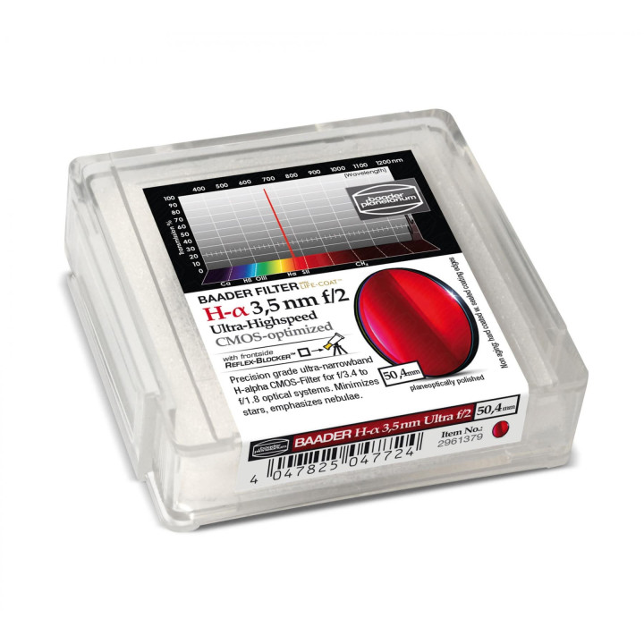 FILTRO H-ALPHA 3.5 NM DE 50.4MM ULTRA-HIGH SPEED F2 CMOS OPTIMIZADO BAADER PLANETARIUM