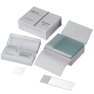 Set de 50 portaobjetos + 100 cubreobjetos BRESSER para microscopio