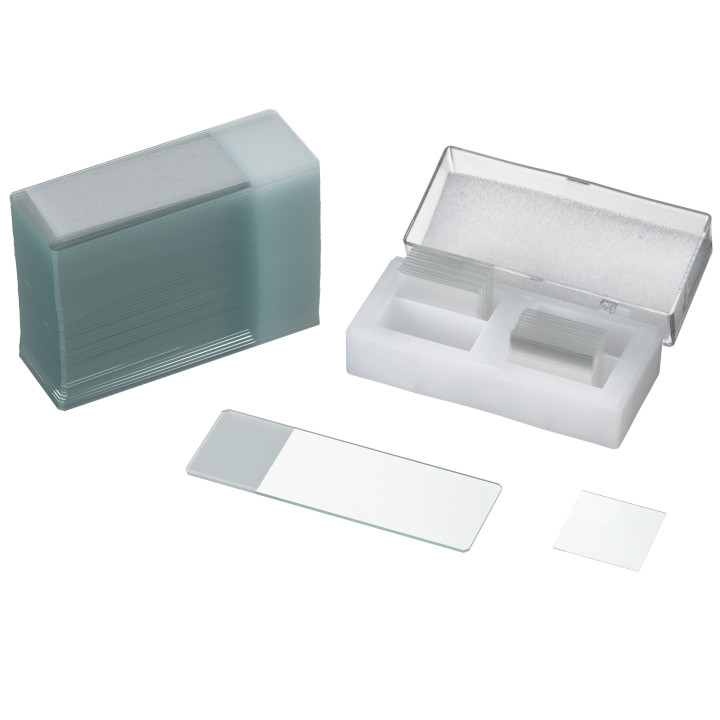 Set de 50 portaobjetos + 100 cubreobjetos BRESSER para microscopio