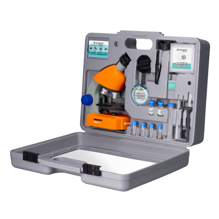Microscopio BRESSER Junior 40X-640X con maleta