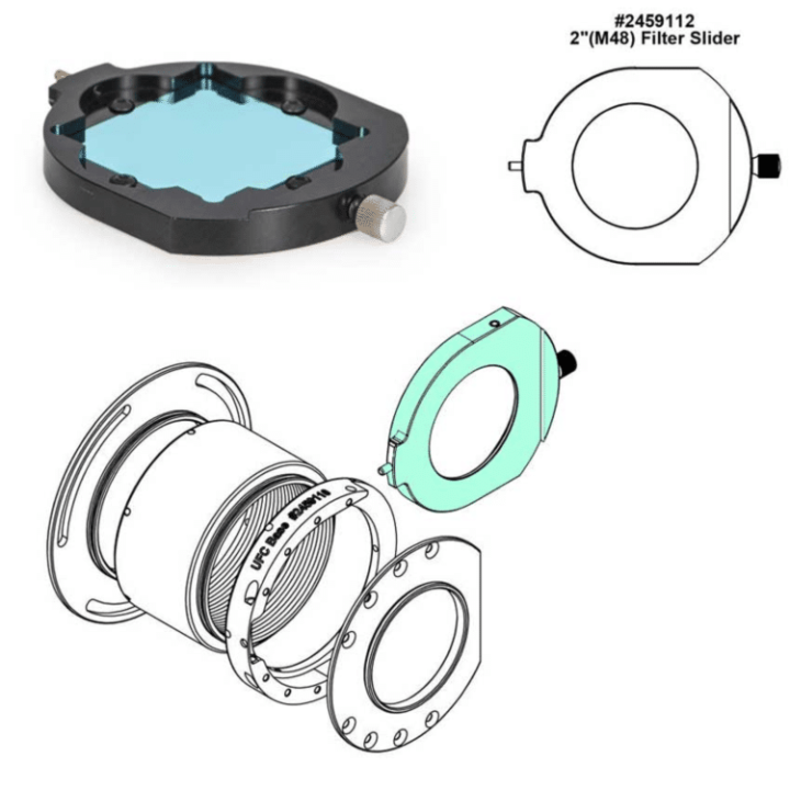 PORTAFILTROS DESLIZANTE UFC PARA FILTROS 2" (M48) BAADER PLANETARIUM