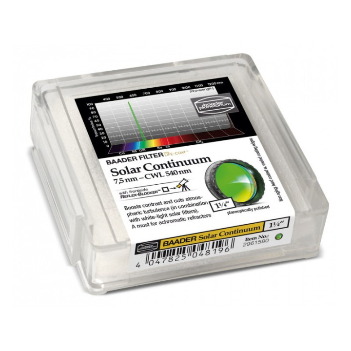 FILTRO SOLAR CONTINUUM 7,5 NM (540 NM) 1.25" - BAADER PLANETARIUM