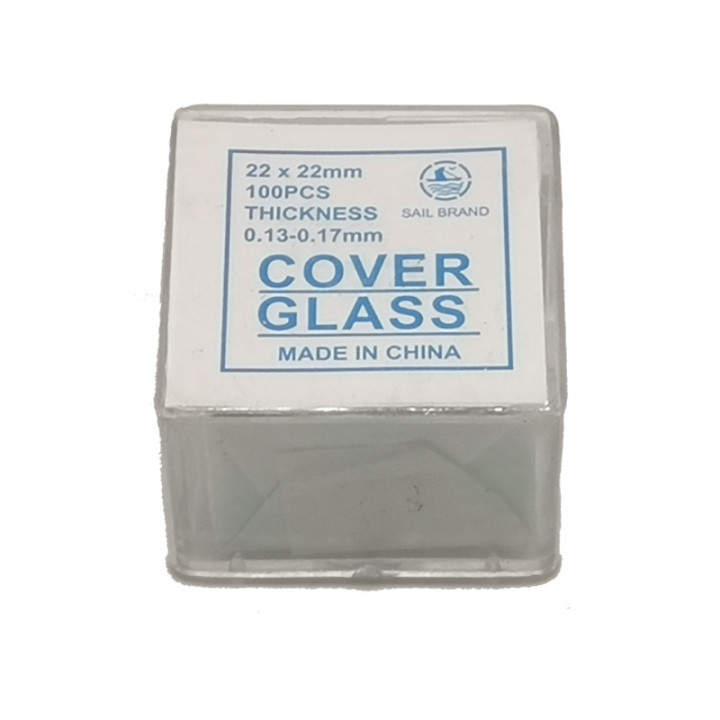 Cubreobjetos Sail Brand 100 unidades 22x22 mm