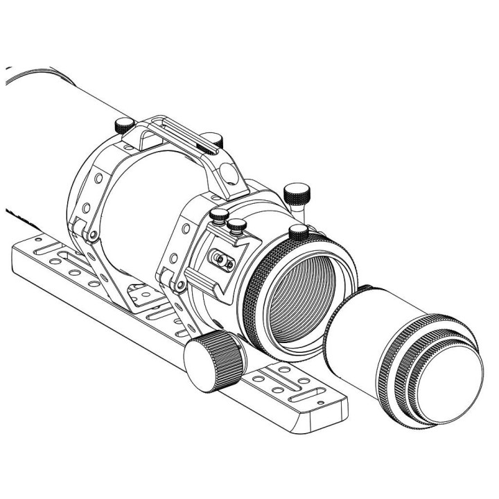 REDUCTOR DE FOCAL ZWO 0.75X PARA REFRACTOR FF65