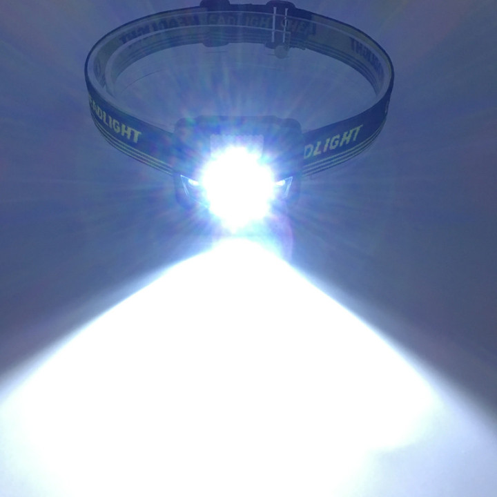 Linterna frontal AC LED ZK20 luz roja y blanca