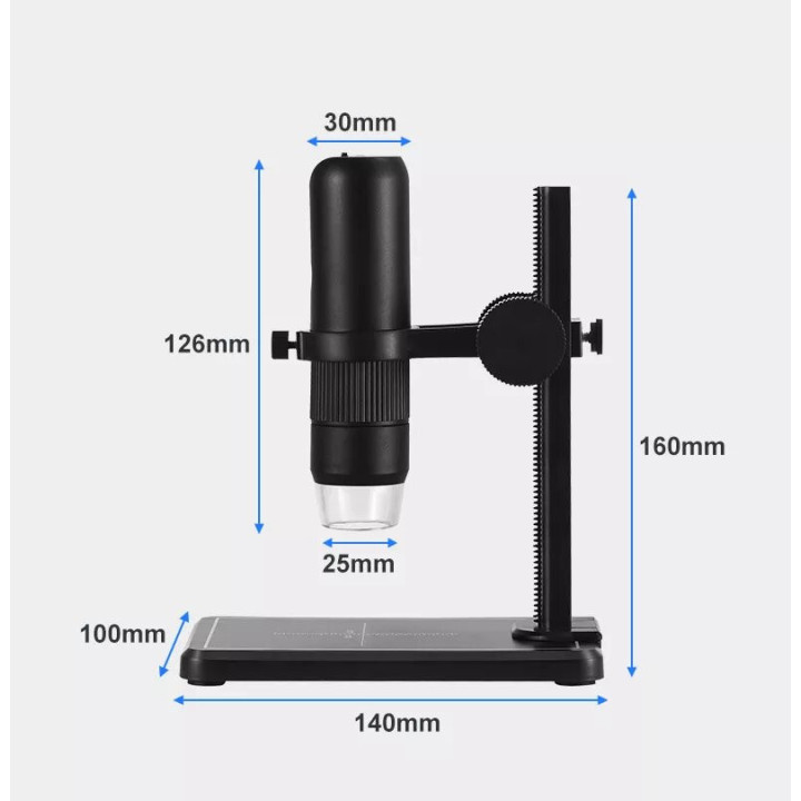Microscopio digital compacto MS5 1600x Wi-Fi