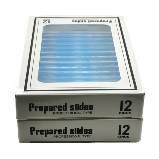 Caja de 12 preparaciones microscópicas plásticas de animales (Blue)