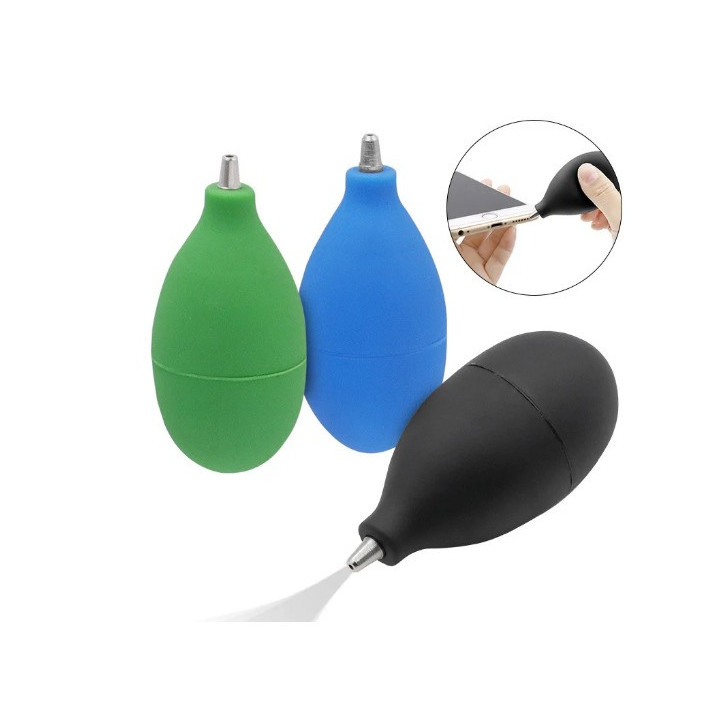 PERA SOPLADORA DE AIRE PARA LA LIMPIEZA DE LENTES (VERDE)