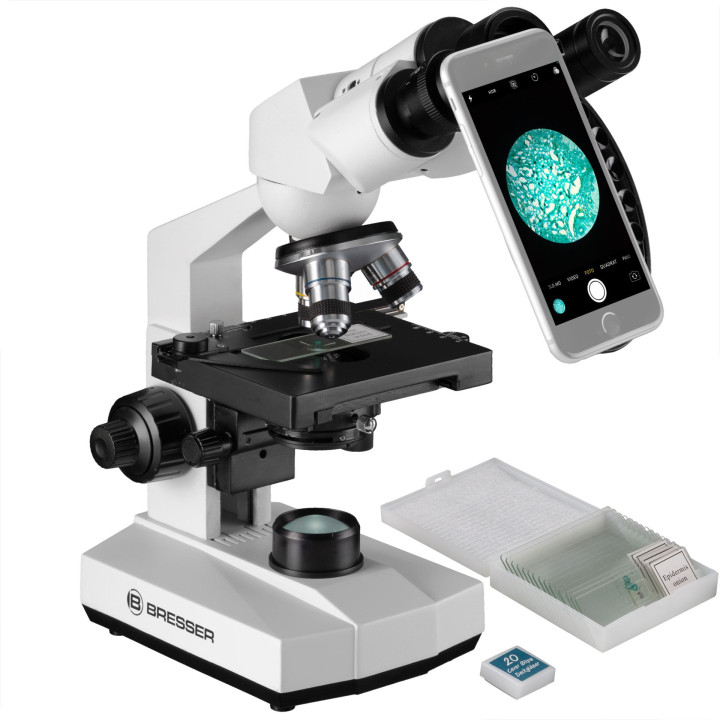 Microscopio estereoscópico BRESSER Erudit Basic Bino 40–400x