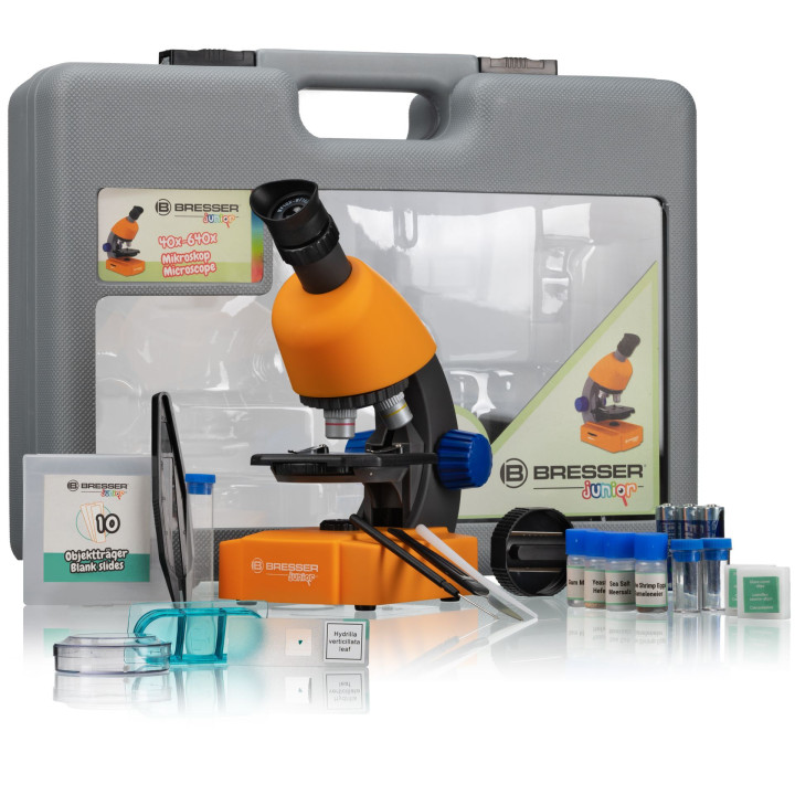 Microscopio BRESSER Junior 40X-640X con maleta