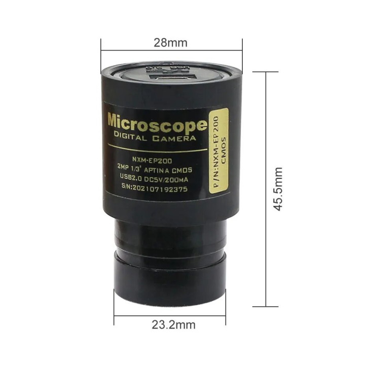 Cámara digital para microscopio USB CMOS 2.0 MP