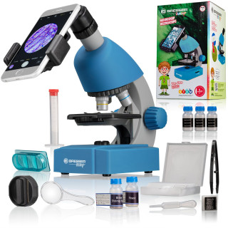 Microscopio BRESSER Junior 40X-640X azul