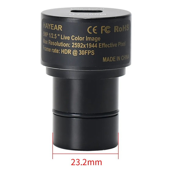 Cámara digital para microscopio HY-500M USB CMOS 5.0 MP