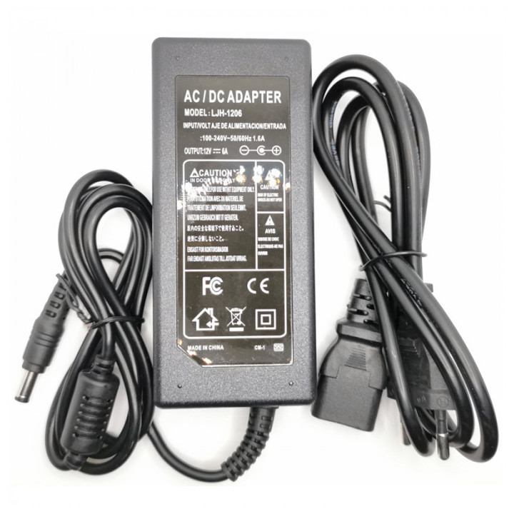 FUENTE DE ALIMENTACIÓN AC 220V/12V 8A CONECTOR 5,5 MM / 2.1 MM