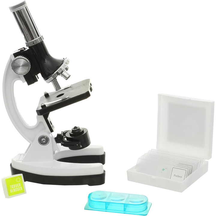 Kit de microscopio biológico Celestron 28 piezas con maleta