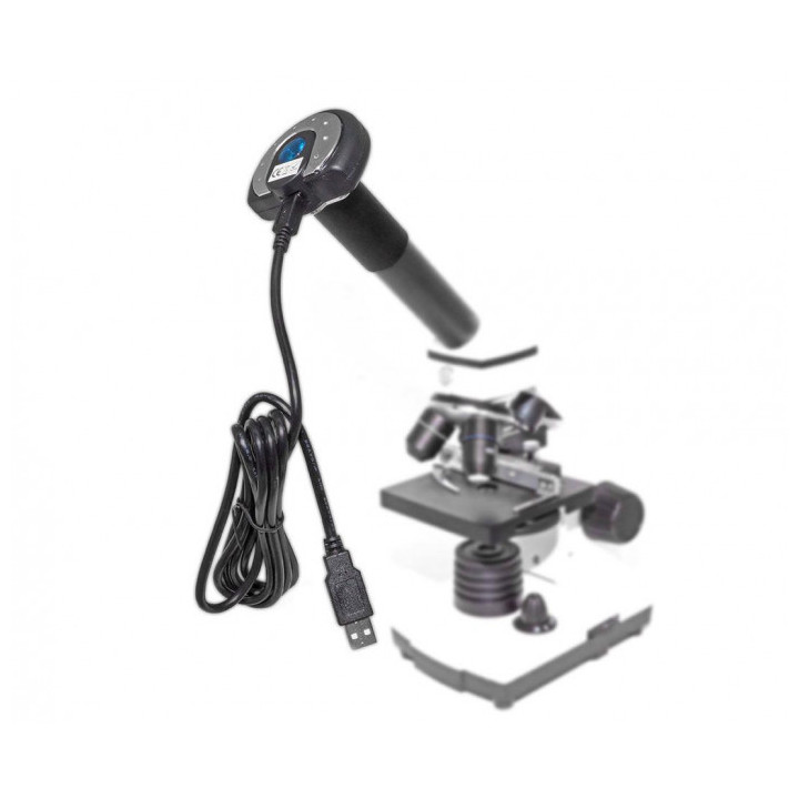 Microscopio biológico TS MXM P7 40–640x con cámara