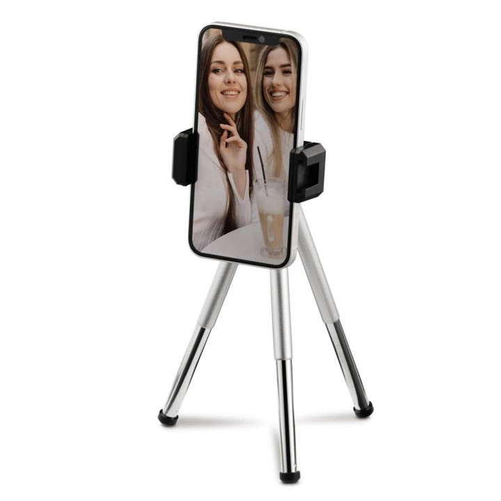 Minitrípode Hama Fancy 2 en 1 para teléfono y cámara 16 cm
