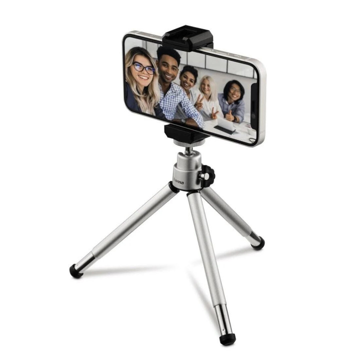 Minitrípode Hama Fancy 2 en 1 para teléfono y cámara 16 cm