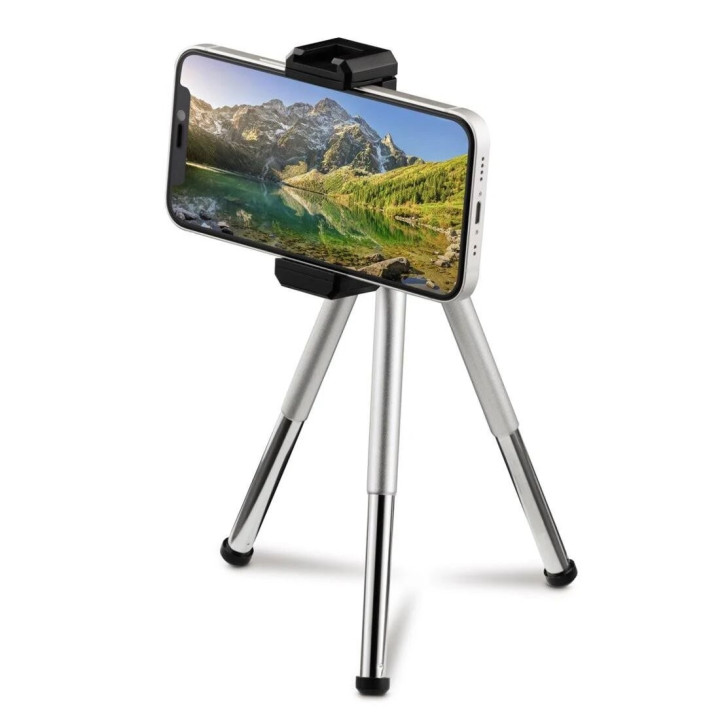 Minitrípode Hama Fancy 2 en 1 para teléfono y cámara 16 cm