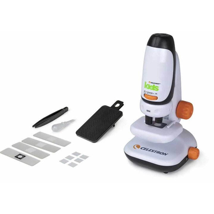 Microscopio Celestron Kids con adaptador para smartphone