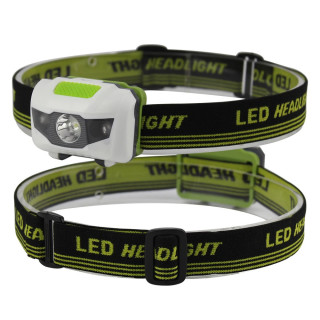 Linterna frontal AC LED ZK20 luz roja y blanca