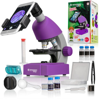Microscopio BRESSER Junior 40x–640x lila